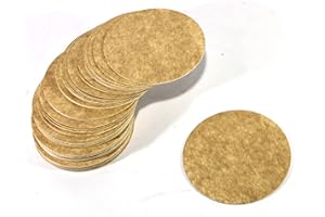 eSplanade Posavasos desechables, hechos de papel (juego de 100), posavasos reversibles, perfectos para bares, hoteles, restaurantes y fiestas (marrón redondo)