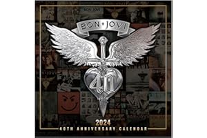 Bon Jovi 2024 Calendar, Month To View Square Wall Calendar, Official Product: Original Danilo-Kalender [Mehrsprachig] [Kalender]