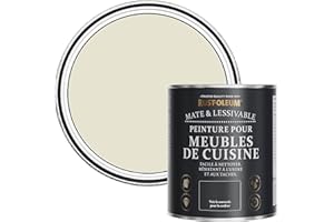 Rust-Oleum Peinture Blanche pour Meubles de Cuisine, Finition Mate - Huître 750ml