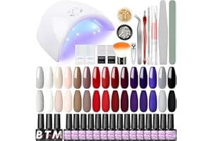 ‎COSCELIA COSCELIA Gelnägel Starterset 15pc UV Nagellack Set mit UV Lampe 36W, UV Gel Lacken Set 7ml Gel Nagellack Starterset Gel Nägel Selber Set