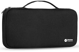 Simboom Rangement CD Pochette, Étui pour 96 CD/DVD Stockage Disc Classeur de Rangement pour Voiture, Noir