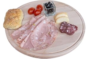 Mottinox Tagliere Girevole in Legno, Piatto Tondo Girevole in faggio, Ø 40 cm