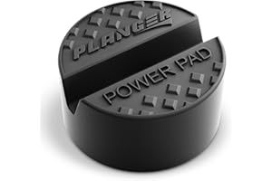 PLANGER® - Power Pad – Tampon pour cric avec Conception antidérapante – Protégez Votre Voiture en la Levant par Le cric hydraulique – Construit de Caoutchouc très résistant