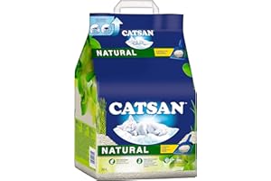 Catsan Natural Compostable Clumping Litter for Cats, 20 Litres (1 Bag) - Cat Litter 100% Biodegradable