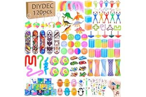 DIYDEC 120 Stück Party Kindergeburtstag Gastgeschenke Set, Goodies Mitgebsel Kleinspielzeug Set Party Spielzeug Pinata Party Favor Set für Junge und Mädchen Geburtstag Gastgeschenke