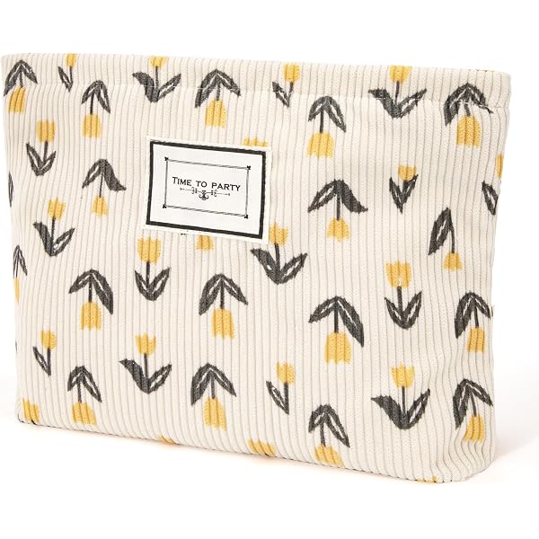Set Cosmétique Femme : 1 Sac à Motifs Floraux + 1 Porte-monnaie - Grande Capacité, Parfait Pour Les Voyages Et Cadeaux