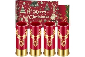 LKKCHER NOVELTY Vasos de chupito de plástico con cabeza de ciervo, juego de 4 con caja de regalo, regalos de caza de ciervos de 12 GA, vasos de chupito novedosos para regalos de fiesta de boda, 45ml, Rojo