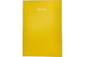 ARTH 2024-2025 Academic Diary A4 Day to a Page DAP Appointment Mid Year Planner- YELLOW