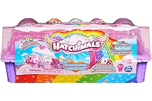HATCHIMALS - PACK AVENTURE 10 SURPRISE LICORNES - Boîte Oeufs 10 Figurines Hatchimals à Collectionner - Transport facile - Thème Famille - 6063118 - Jouet enfant 5 Ans et +