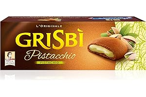 Grisbì Crema Pistacchio - Biscotti di Croccante Pasta Frolla, Ripieni di Morbida Crema al Pistacchio, Confezione da 9 Biscotti, 150 gr