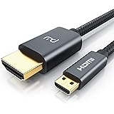 CSL - 8k Micro HDMI auf HDMI 2.1 Kabel 2m - 3D – UHD II- 7680 x 4320@120Hz mit DSC - HDR - ARC - Typ D auf Typ A - Nylon Brad