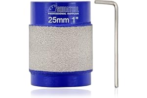 SHDIATOOL Meule Diamantée pour Vitraux - Tête de Meule 25mm - Outils pour Verre