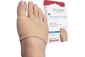 ‎PODERM PODERM - HALLUX VALGUS/BALLENZEHEN SCHUTZ GEL ARNICA PATENTIERT für Fuß - Dämpft und lindert - Beugt Verhornungen vor - 100% Natürliche Aktivstoffe - Swiss Lab
