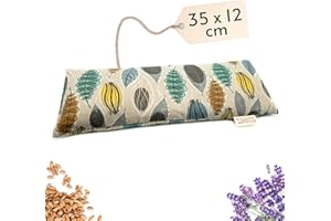 SAKITO Saco Semillas Microondas (35x12 cm) - Cojin Térmico Natural para Cervicales y Lumbalgia, Uso en Calor o Frio - Gran Retencion de Calor - Muy Duradero con Tela de Primera Calidad - Aroma a Lavanda
