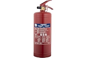 Smartwares FEX-15030 Feuerlöscher 3 kg/Pulverlöscher mit Schlauch, Halterung und Manometer