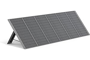 AFERIY 400W Portable Solar Panel Kit, 26V Monocrystalline With Free-Standing Supports, Junction Box, IP65 Waterproof, Foldable for Off-Grid Living