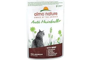 Almo Nature Functional Anti Hairball Wet Cat Food with Beef 70g