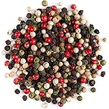Four Peppercorn Rainbow Blend Organic - Pepper Blend for Grinder - Peppercorn Multi Colored Mix Gourmet Melange 50g
