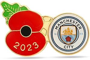 THE ROYAL BRITISH LEGION Royal British Legion Manchester City Poppy Football Pin 2023