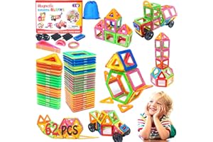 Dazhtu Costruzioni Magnetiche, 62 Pezzi Costruzioni Magnetiche Giochi Bambini, Divertente Giocattolo da Costruzione Educativo, Scelta Giocattolo Perfetta per Ragazzi e Ragazze dai più di 3 anni