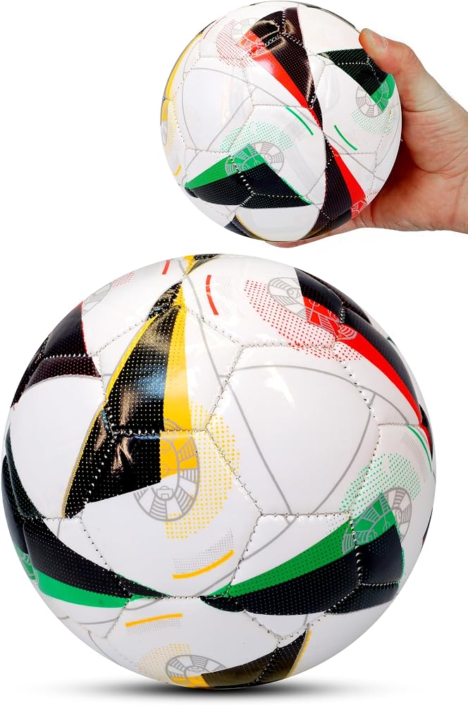 TELVESSE Hentbol Topu Renkli Euro Parlak Katmanlı Çocuk Mini Futbol Topu No:1 İç Mekan Minik Top F88