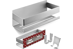 LIEBHEIM Etagere Douche Sans Percage - Etagere Salle de Bain - Porte-savon Douche - shower shelf - support gel douche salle de bain - rangement baignoire
