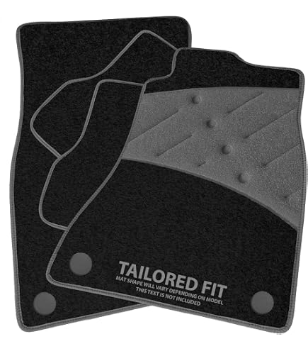 Budget Car Mats Driver Side Floor Mat For Citroen C3 Aircross 2018-2023 - Black 650g Carpet