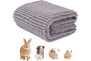MYGEROMON Forro para Jaula de Cobayas 40 X 60cm Guinea Pig Cage Liner Lavable y Reutilizable(Gris)