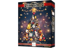 PVL TRADE ABTEY Dark Chocolate Liqueur Advent Calendar 2025 - Assortment of Saint James® Rum, Irish Coffee, Label 5® Scotch Whiskey, BAYET Cognac & others - 270g