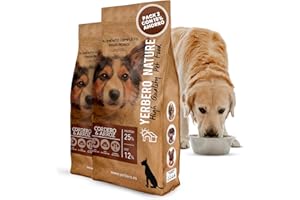 Yerbero Nature Cordero y Arroz - Comida para Perros - Pack 2 con 15% Ahorro - Pienso de 2 uds de 10kg para Perros Medianos y Grandes – Comida Premium de Alta Digestibilidad Rica en Cordero