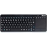 NGS TV Warrior Clavier sans Fil 2.4GHz avec Touchpad et Touches Multimédia pour SmartTV, Odinateur Portable ou Console de Jeu