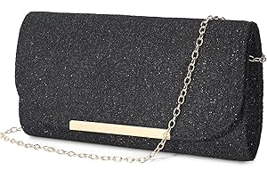 UBAYMAX Pochette Donna,Pizzo Borse Clutch Cerimonia Glitter,Bustina Donna, Borse da Sera per Ballo di Fine Anno,Borsetta Donna Elegante Matrimonio/Festa/Bar/Modo