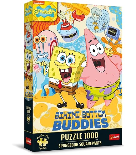 Schmidt Spiele Puzzle 1000 Pezzi SpongeBob, Omaggio Al Cartone Animato, Dimensioni 69x49cm - 2