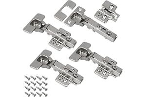 RUDIS-SPAREPARTS Charnière 3D Softclose compatible IKEA BESTA meuble et porte avec cache – Montage facile et réglage simple (4 pièces)