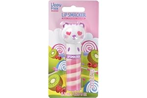 Lip Smacker - Lippy Pal Swirl Gloss Collection - Gattino Lucidalabbra per Bambini - Gusto Kiwi - Lucidalabbra per Bambine con Teneri Animali - Gattino Pezzo Singolo