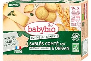 BabyBio Sablé comté AOP du Massif Jurassien & origan