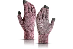 TRENDOUX Guantes Invierno Hombre termicos Mujer - Guantes tactiles movil Smartphone, Ciclismo Moto Bici Correr Aire Libre para Frio Antideslizantes Conducir Deporte Running, Bicicleta Termico Running