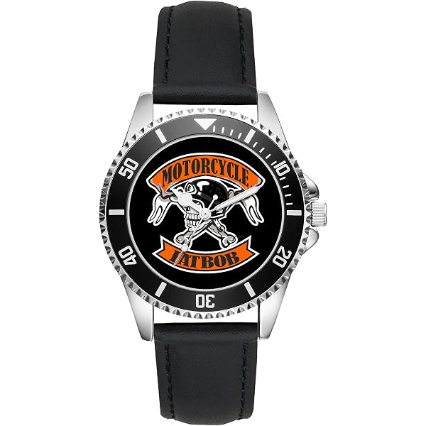 Orologio Tematico Moto Tachimetro Orologio Da Uomo Kiesenberg Tema Harley Davidson - Tachimetro Cockpit, Quarzo Analogico, 43 Mm, Impermeabile 3 ATM Orologio Kiesenberg Quadrante Cockpit