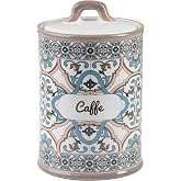 Zuccheriera In Ceramica 1200 Ml Con Coperchio E Cucchiaio: Barattolo Per Sale E Spezie, Colori Sfumati Rosa/blu, Per Cucina E Ristorante