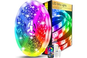 ‎FUPT FUPT LED Strip,LED Streifen, USB, RGB, Timer Einstellung, Lichterkette mit Fernbedienung, Musik-Synchronisation, Farbwechsel, Band-Lichter für Beleuchtung,(3m)