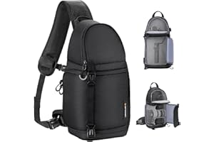 K&F CONCEPT Camera Sling Bag for Photographers, Professional Shoulder Backpack for DSLR, SLR, Canon, Nikon, Sony Camera