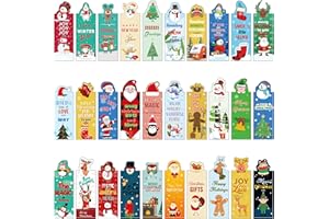 YEAHBOOM 30 Piezas Marcadores de Libros Magnéticos, Navidad Marcapáginas Clip de Página, Marcadores de Lectura para Niños
