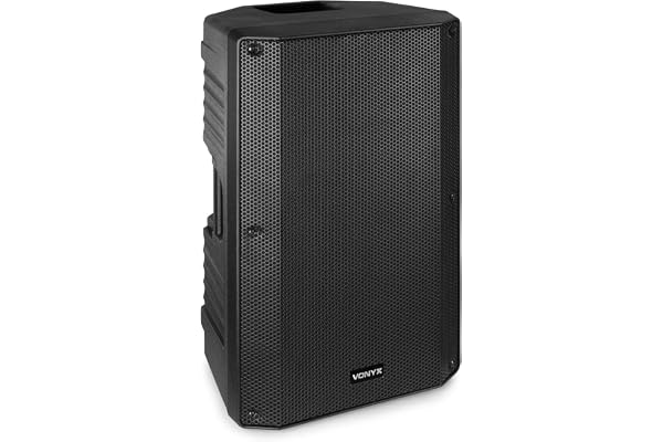VONYX VSA15P Enceinte Passive 15" - Puissance Max 1000 Watts, Caisse Solide en ABS, Montage sur Pied ou au Sol, Idéal pour Utilisation Mobile pour des Concerts et Performances Live