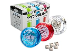 Yomega 3 Legendary Spinners The Original Yoyo with A Brain + Fireball Transaxle YoYo + Spectrum – Light up with LED Lights for Kids Beginner, Intermediate and Pro Level String Trick Play