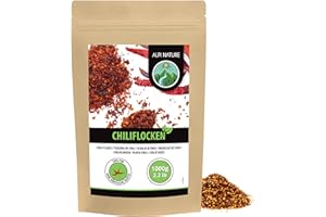 Alpi Nature Peperoncino in Fiocchi 1kg, Peperoncini Essiccati, Capsicum annuum, Fiocchi Piccanti per Cucina
