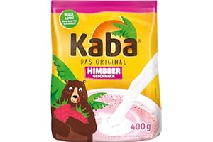 ‎KABA Kaba Himbeer 400g Beutel Trinkpulver, das Original Himbeermilch-Pulver zum Anrühren in kalter und warmer Milch