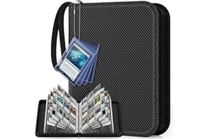 Mlikero Sammelalbum Sammelkarten Album für 720 Karten, 9 Taschen Sammelmappe für Sammelkarten Fussball Sports Karten MTG und TCG Yugioh Karten