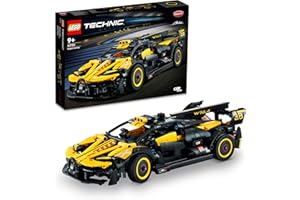 LEGO Technic Bolid Bugatti Wyścigówka z Klocków, Kreatywne Zabawki Inżynieryjne, Kultowy Samochód Sportowy do Budowania z Klocków dla Kolekcjonerów, Pomysł na Prezent dla Dziecka, 42151