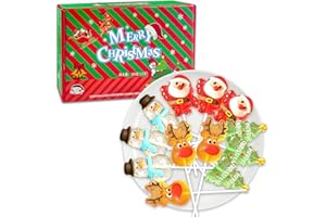 XIONGHONGLONG Weihnachts Süßigkeiten, Weihnachts Zuckerstangen Essbar, Weihnachtsmann Süßigkeiten, Süßigkeiten Adventskalender, Einzeln Verpackt
