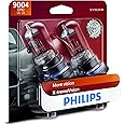 Philips Automotive Lighting 9004 X-tremeVision Upgrade Headlight Bulb with up to 100% More Vision, 2 Pack